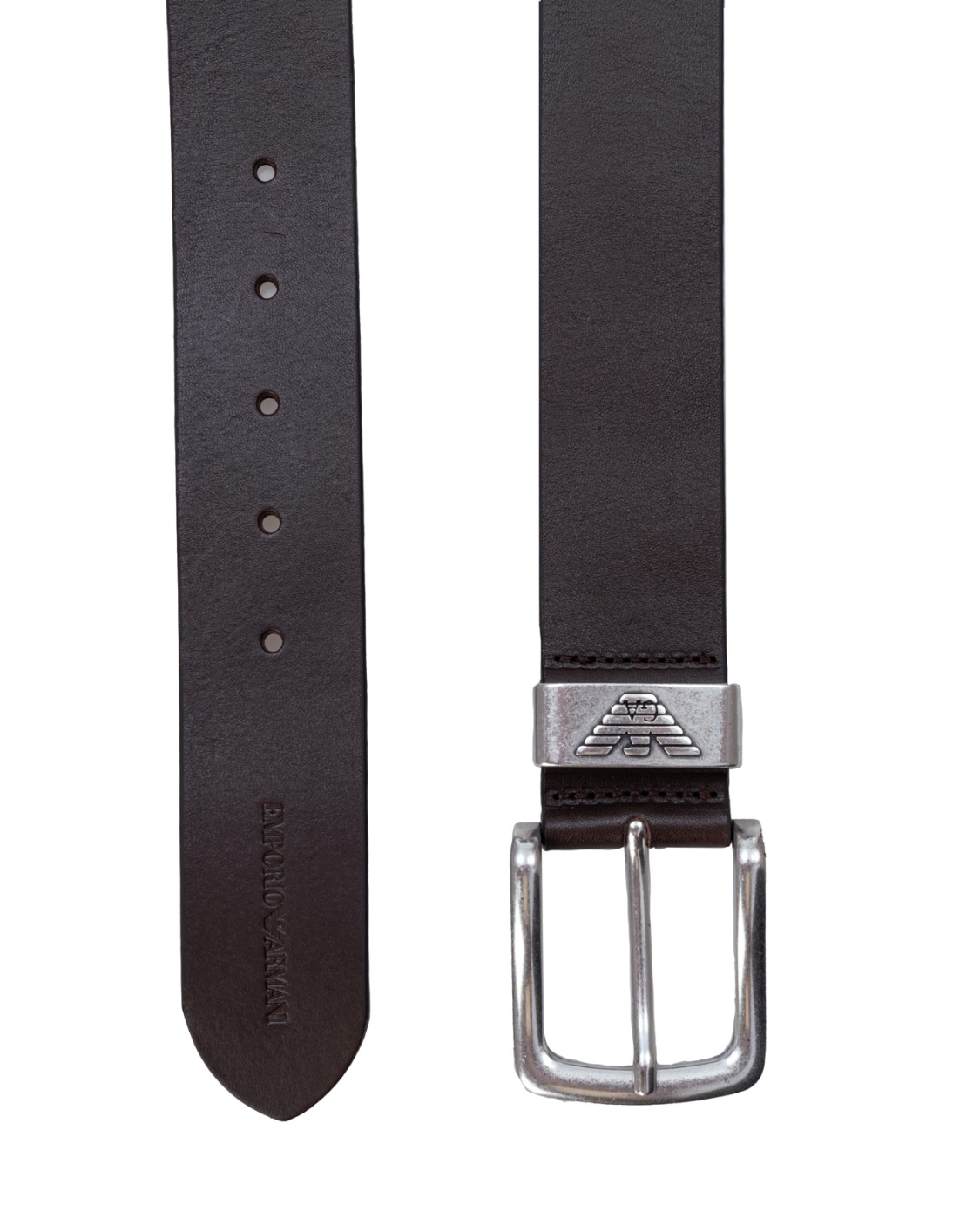shop EMPORIO ARMANI  Cintura: Emporio Armani cintura in pelle con fibbia logata.
Altezza: 4 cm.
Pelle martellata.
Brand logo.
Tinta unita basic.
Chiusura con fibbia.
Composizione 100% Pelle di bovino.
Fabbricato in Italia.. Y4S201 YDD6G-80005 number 2254167